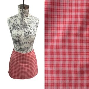 URBAN OUTFITTERS Plaid Mini Skirt Pink Red Size Small